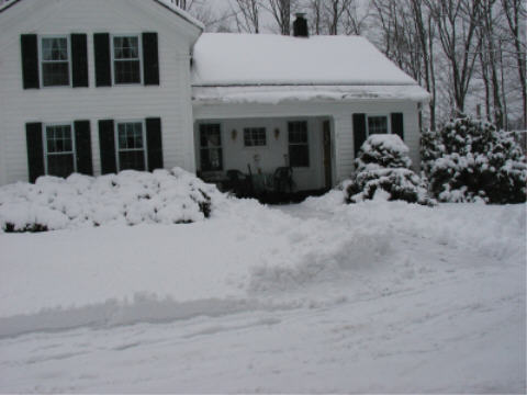 Mom and Dad's House. Can't tell if they got the screen windows in yet.